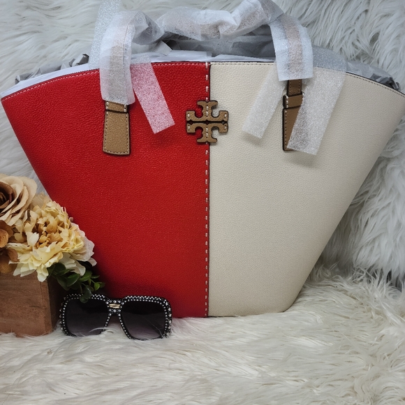 💞NWT Spring Mcgraw Tory Burch Large Tote💞 - Picture 5 of 5